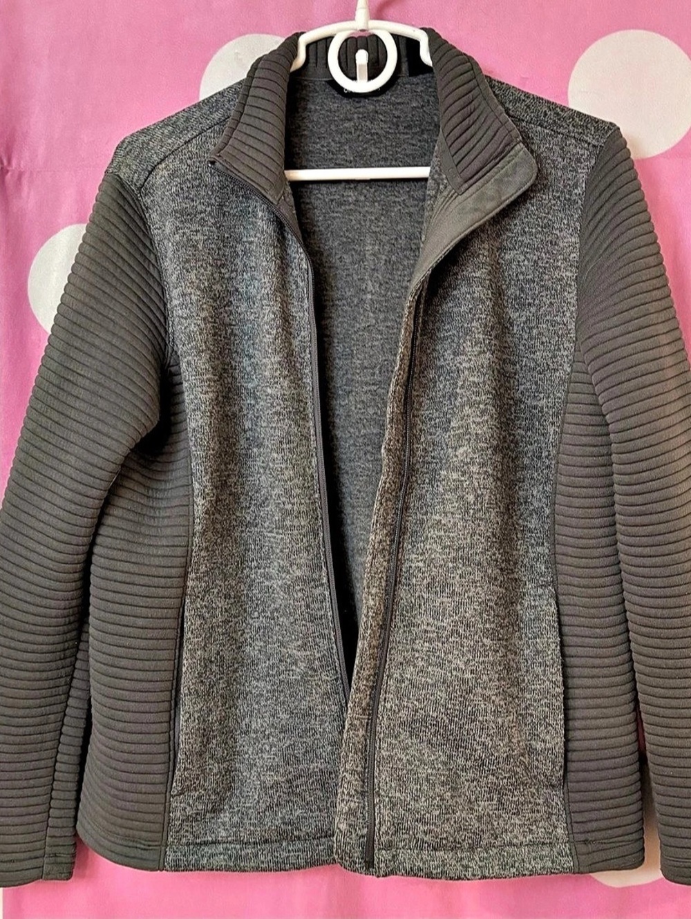 Lands' End Outfitters Gray Textured Jacket
